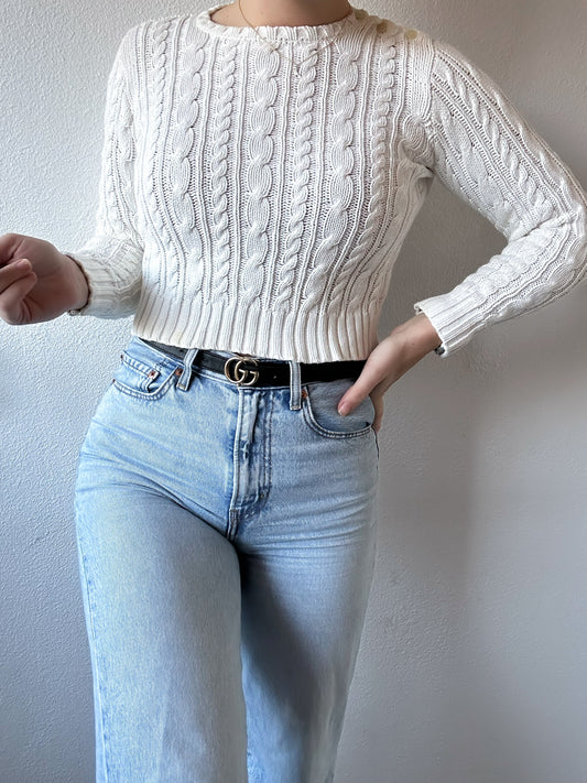 Ralph Lauren cable knit sweater XS